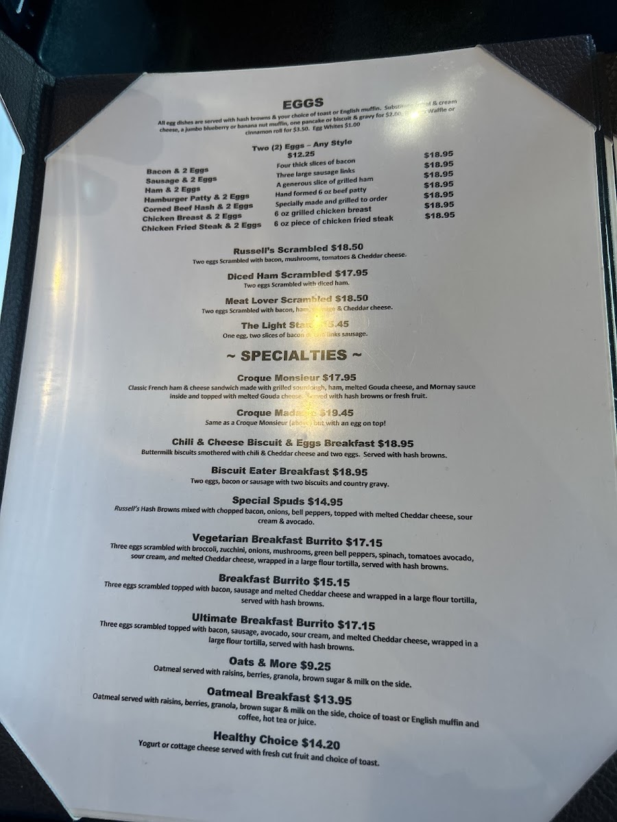 Menu Russell's-2