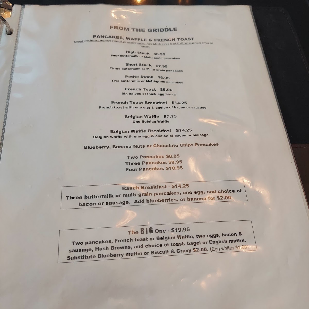 Menu Russell's-9